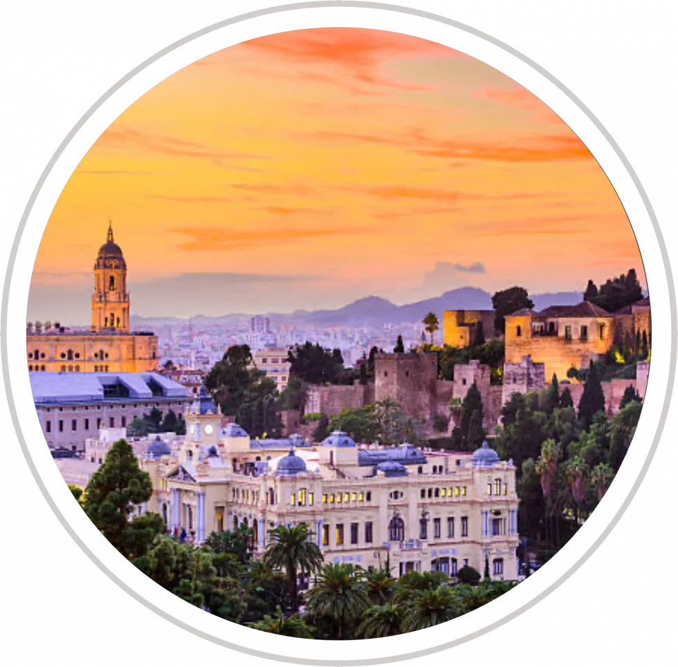 Vista de Málaga