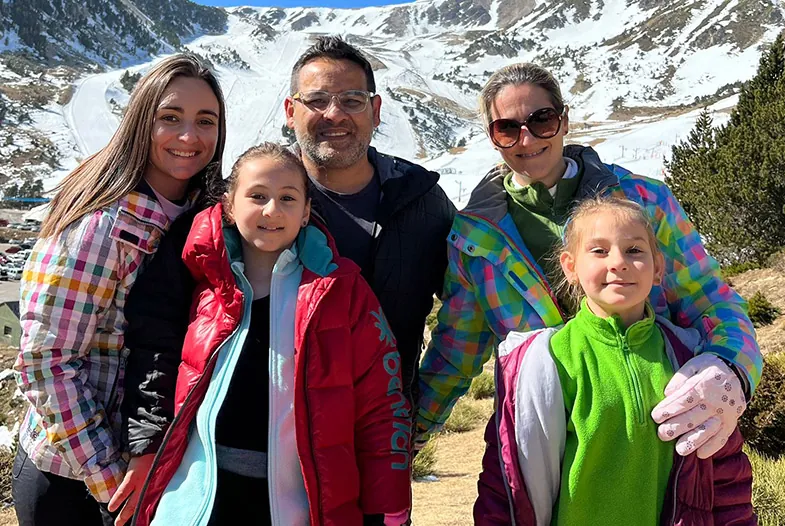 Familia misionera vinculada al proyecto en Perú